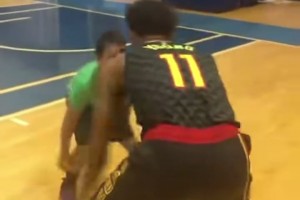 八年前的NBA新秀照拍摄，特雷·杨搞怪单挑小孩哥